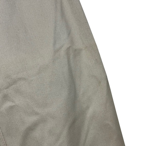 Lee Pants Mens 44x30 Khaki Tan Double Pleat Relaxed Fit Tapered Leg Wrinkle Free - Picture 12 of 13